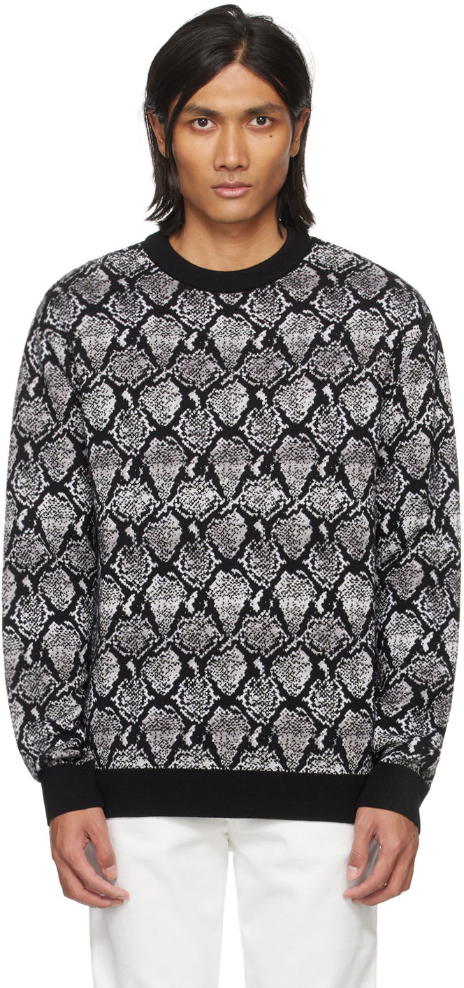 Пуловер Balmain Snakeskin Sweater Сиво | CH1KD000KG00, 0
