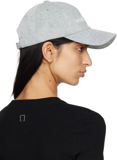 Шапка с козирка WOOYOUNGMI WOOYOUNGMI Embroidered Denim Baseball Cap Сиво | W241AC52, 2