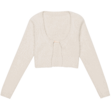 Пуловер Jacquemus La Maille Neve Manches Cardigan Бежово | 223KN010 2380 110, 0