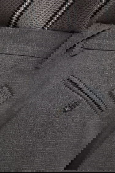 Панталони KENZO Wool Weave Straight Tailored Pleated Trousers Сиво | FF65PA3689ID, 3