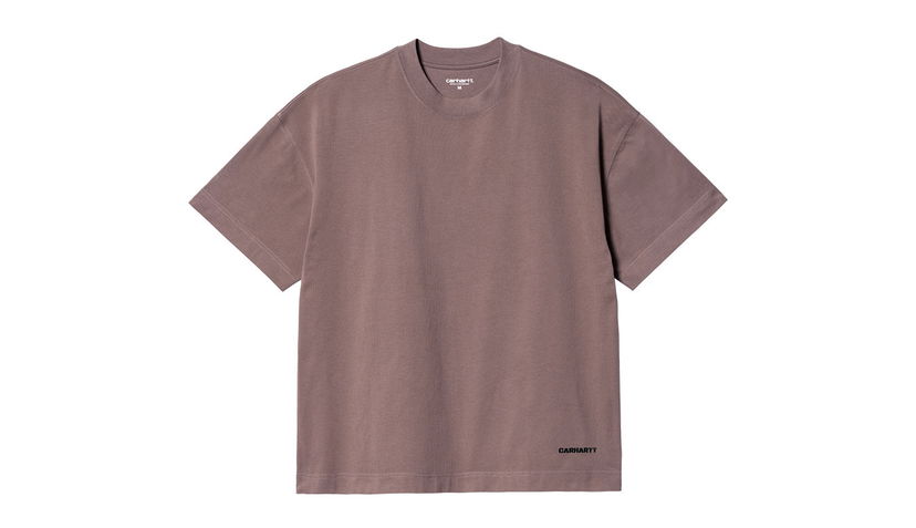 Тениска Carhartt WIP S/S Link Script T-Shirt Lupinus Лилаво | I031373_1DN_XX