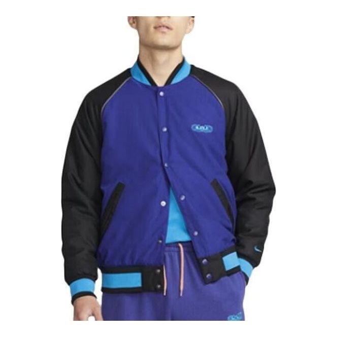Яке бомбър Nike Baseball Collar Long Sleeve Jacket Синьо | DQ6148-455, 0