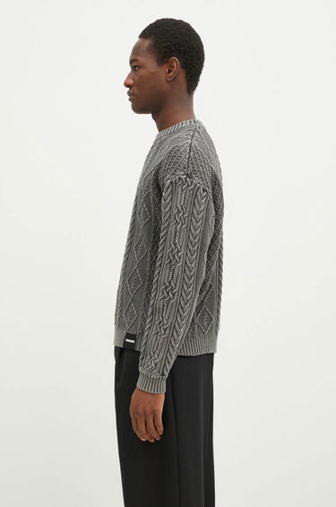 Пуловер Neighborhood NEIGHBORHOOD Cable Knit Sweater Сиво | 24213NH.KNM01, 1