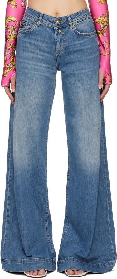 Дънки Versace Versace Jeans Couture Flared Jeans Синьо | E78HAB561_ECDWA8, 0