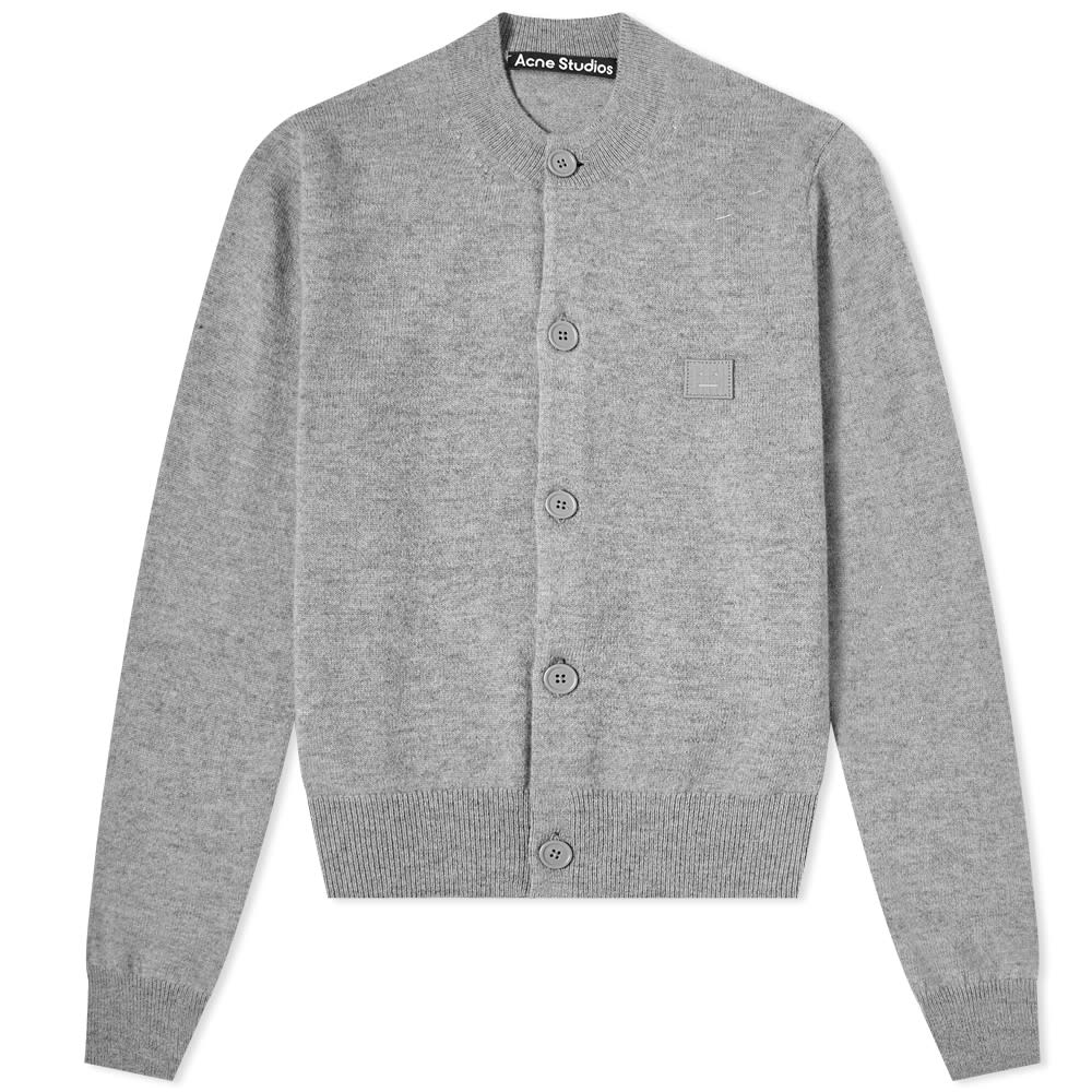 Пуловер Acne Studios Keva Face Slim Fit Cardigan Сиво | A60280-990, 0