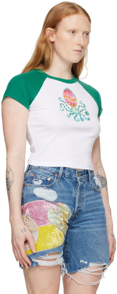 Тениска Anna Sui Octopus Graphic T-Shirt Бяло | T224B1, 1