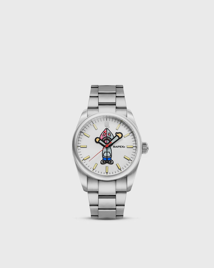 Часовник BAPE Type 7 Bapex Shark Seijin Watch Металик | 001WHL801301MSVR