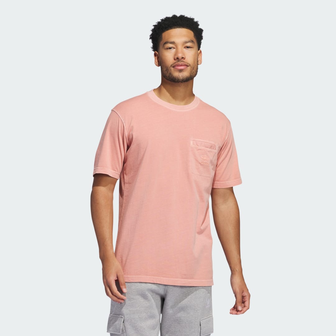 Тениска adidas Performance Essentials + Dye Pocket Tee Розово | IU2359, 0