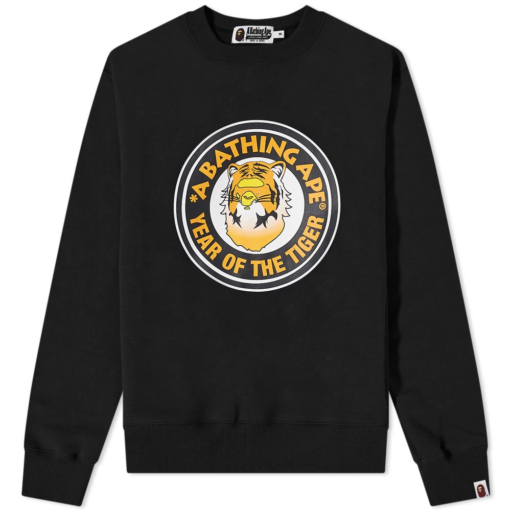 Пуловер BAPE Year Of The Tiger Crewneck Черно | 001SWI201001F-BLK, 0