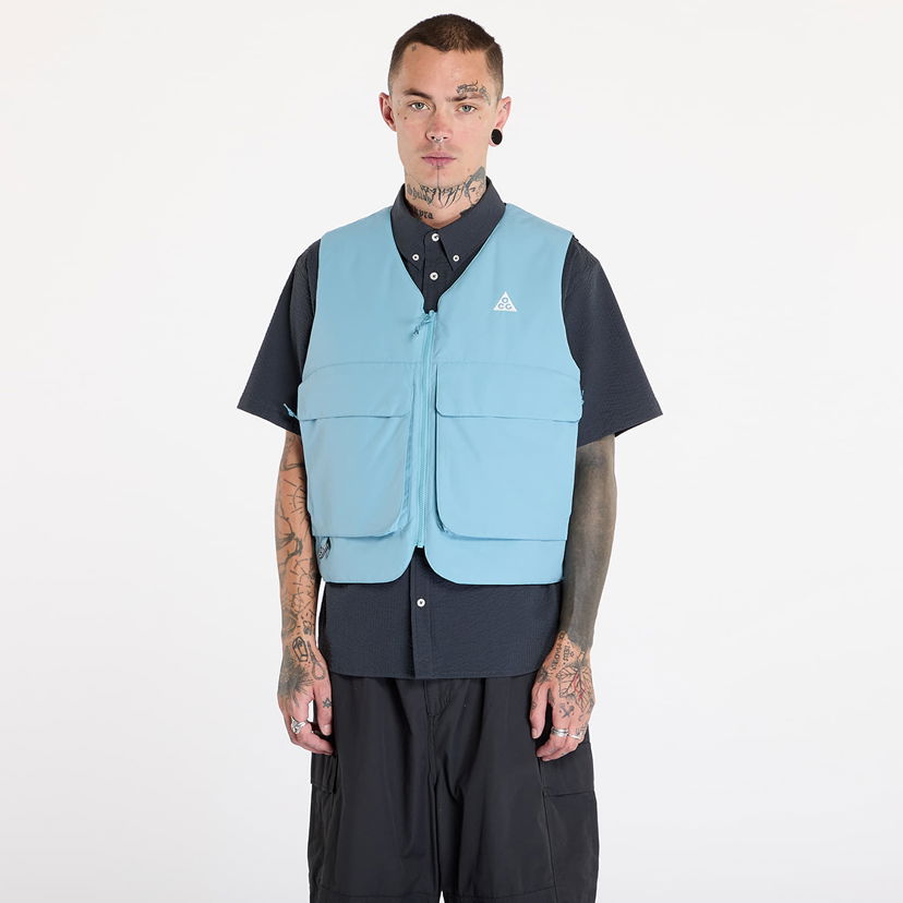 Жилетка Nike ACG "Skull Peak" PrimaLoft® Reversible Vest Denim Turquoise/ Armory Navy/ Summit White Тюркоазено | FV8694-464