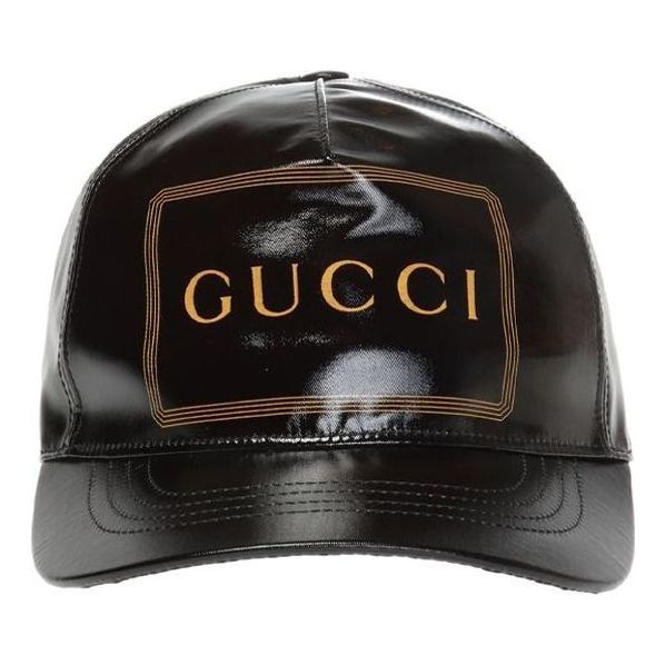 Шапка с козирка Gucci Black Baseball Hat With Frame Print Черно | 426887-4HG80-1000