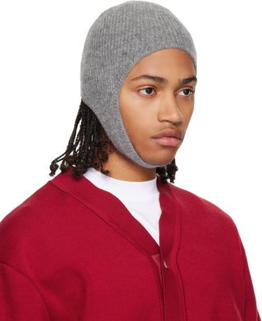 Шапка Jacquemus La Casa 'The Gros Grain' Ribbed Beanie Сиво | 24HACU00665AK00227, 1