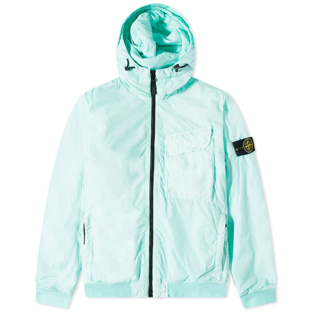 Яке Stone Island Pocket Detail Crinkle Reps Jacket Тюркоазено | 771540723-V0044, 0