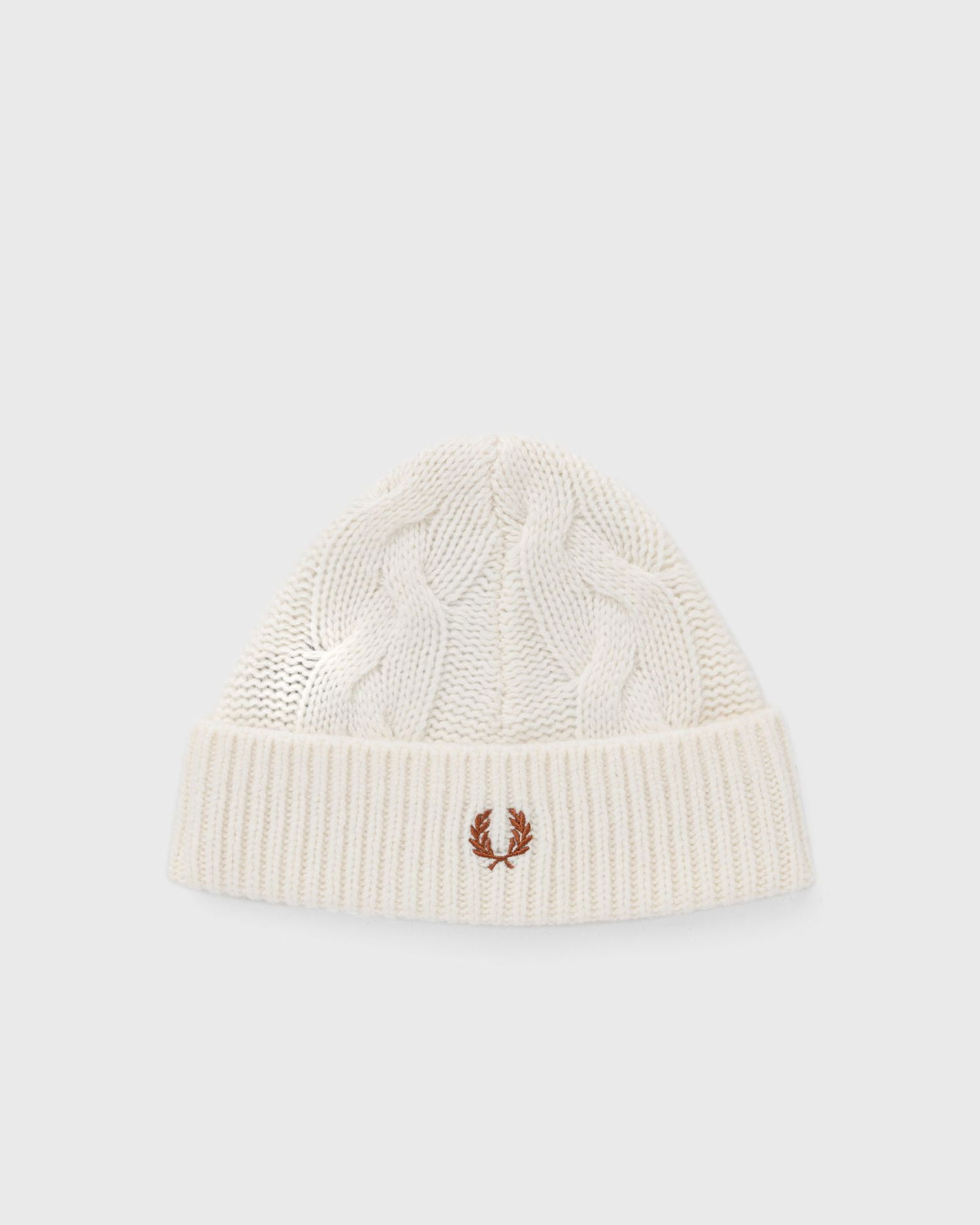 Шапка Fred Perry Lambswool Cable Beanie Бяло | C8135-560, 0