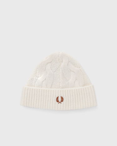 Шапка Fred Perry Lambswool Cable Beanie Бяло | C8135-560, 0