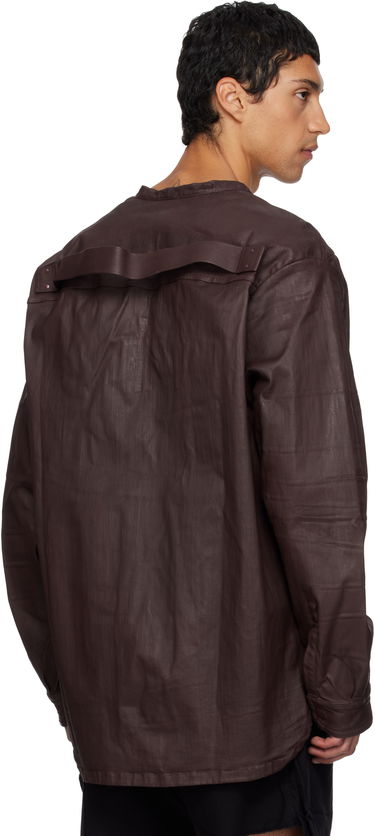 Риза Rick Owens DRKSHDW Concordians LS Larry Jumbo Fogpocket Denim Shirt Кафяво | DU02E7298 SDSW, 2