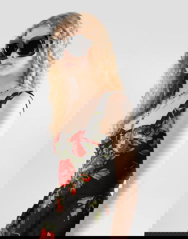 Pокля Dolce & Gabbana Rose Bouquet-print Cotton Dress Многоцветен | F7BB8THS5UTHN5ZN, 3