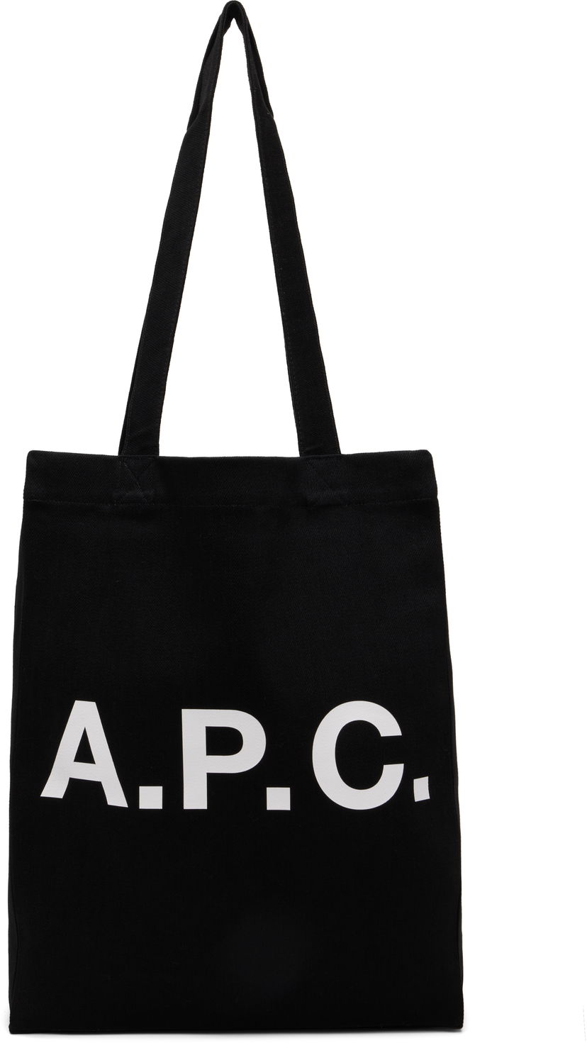 Голяма пазарска чанта A.P.C. Lou Canvas Tote Bag Черно | COZZS-M61442
