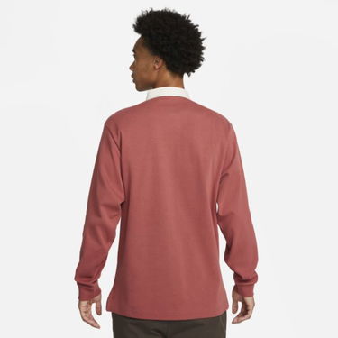 Поло тениска Nike Solo Swoosh Rugby Top Червено | DQ5221-691, 1