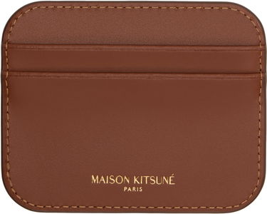 Портфейл MAISON KITSUNÉ Maison Kitsuné Edie Card Holder Кафяво | OW05700LR0001, 4