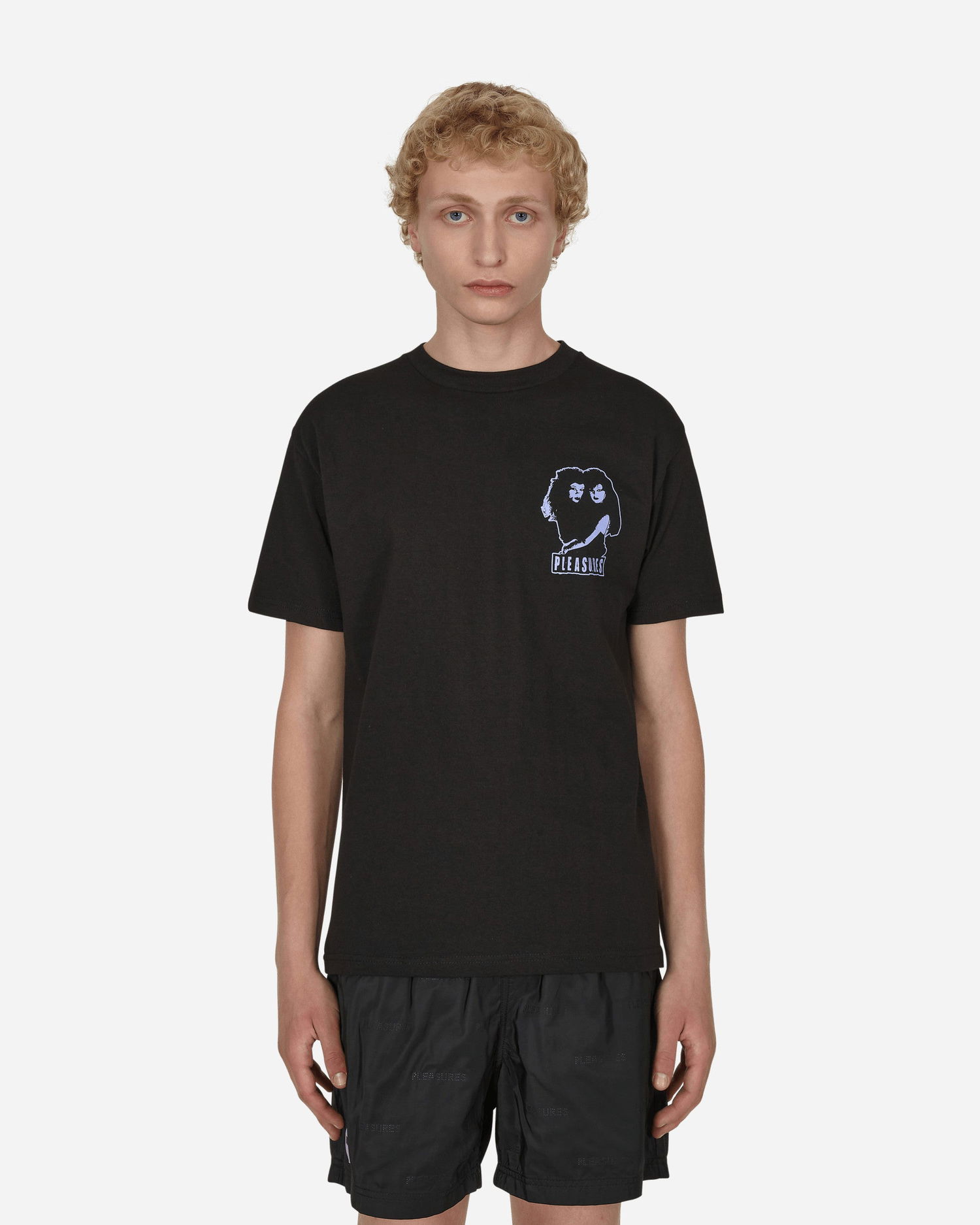 Тениска Pleasures Volume T-shirt Черно | P22SU047-BLACK, 1