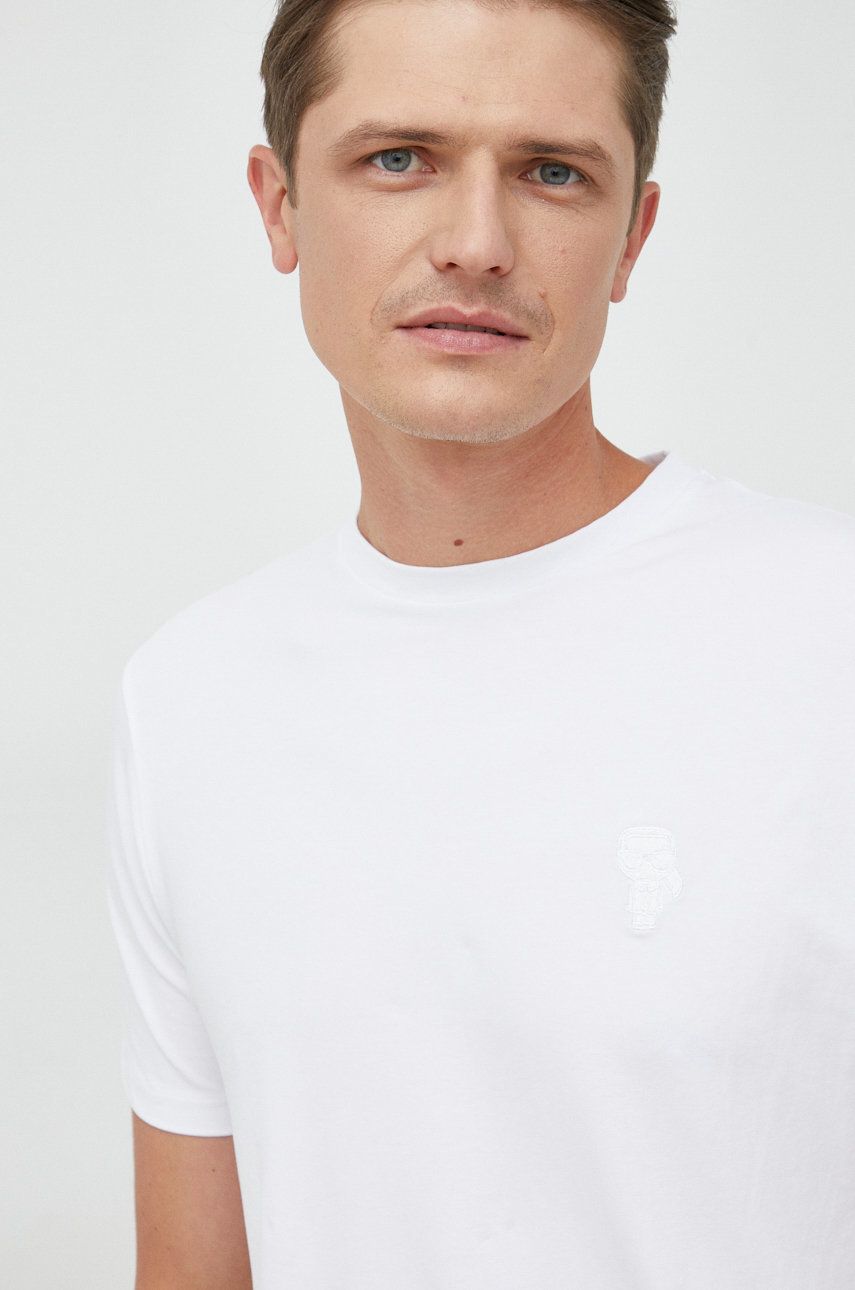 Тениска KARL LAGERFELD T-Shirt Бяло | 524221.755055, 0