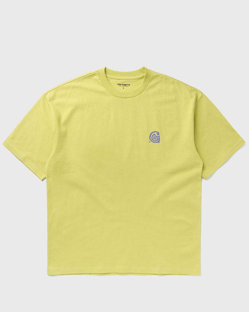 Тениска Carhartt WIP Helix Short Sleeve T-Shirt Жълто | I035194-2ZT.XX
