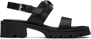 Кецове и обувки Versace Medusa Buckle Platform Block-Heel Sandals 80 mm Черно | 1015472_1A04174_1B00P, 0