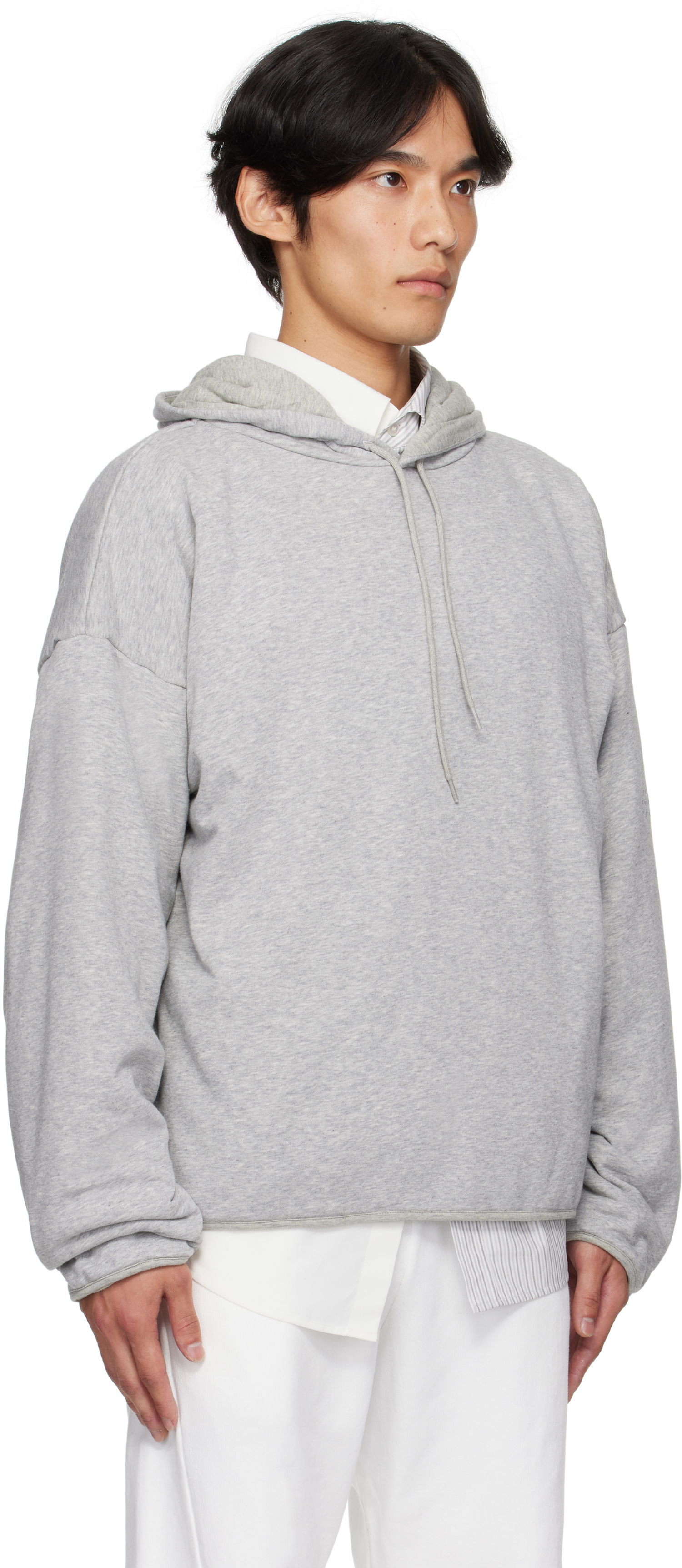 Суитчър Maison Margiela MM6 Maison Margiela Drawstring Hoodie Сиво | SH0GU0030 M25013, 1