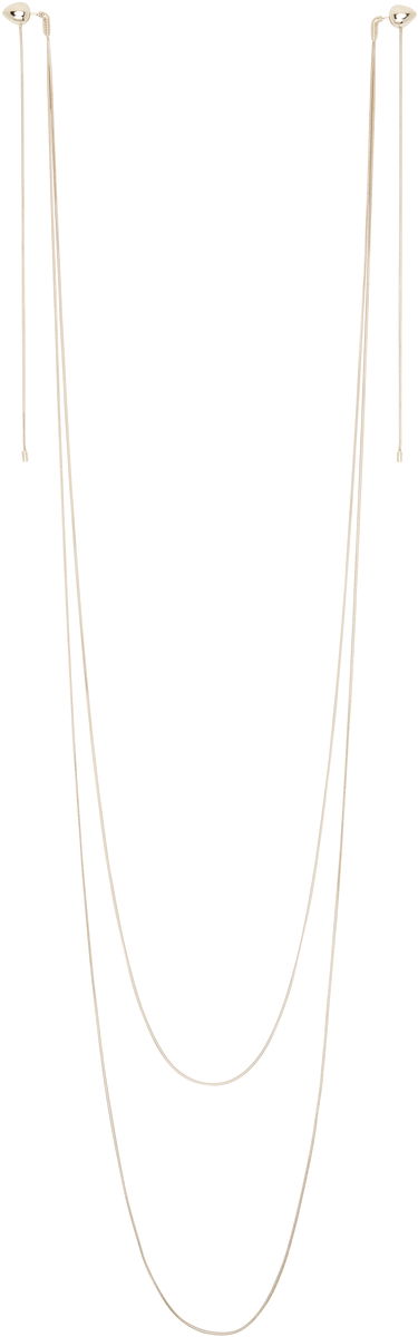 Колие Alaïa ALAÏA Double Strand Earrings Металик | AA2B144LA006, 0