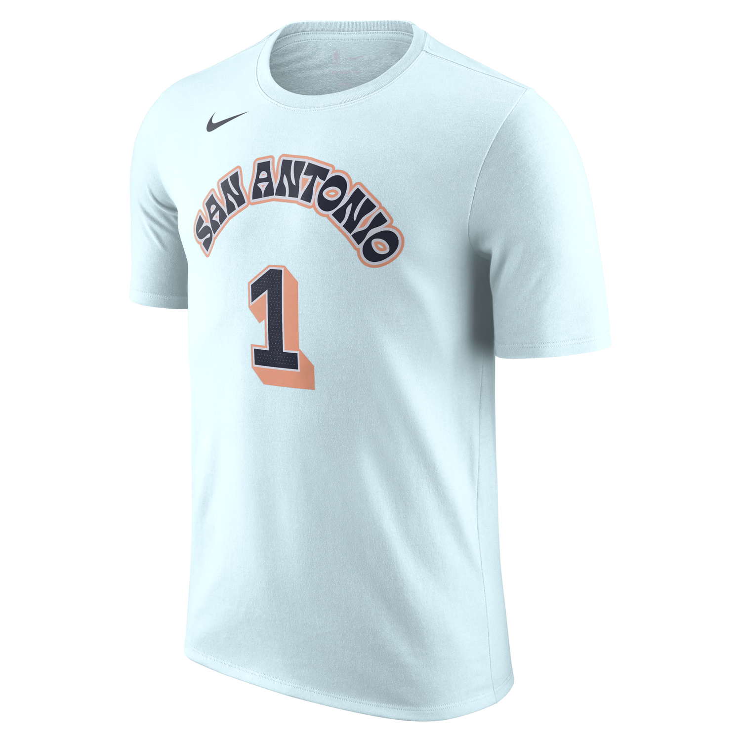 Тениска Nike Victor Wembanyama San Antonio Spurs Essential City Edition Short Sleeve T-Shirt Синьо | HJ2789-477, 0