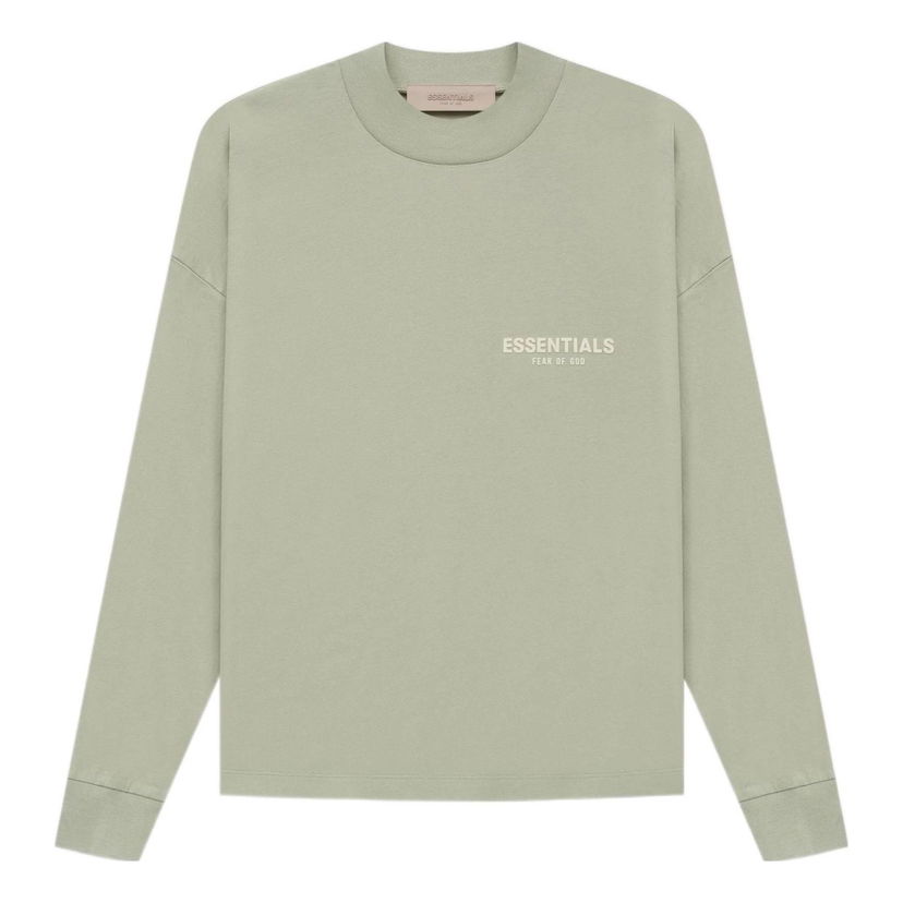 Суитчър Fear of God Essentials Long Sleeve Tee Зелено | FOG-SS22-144