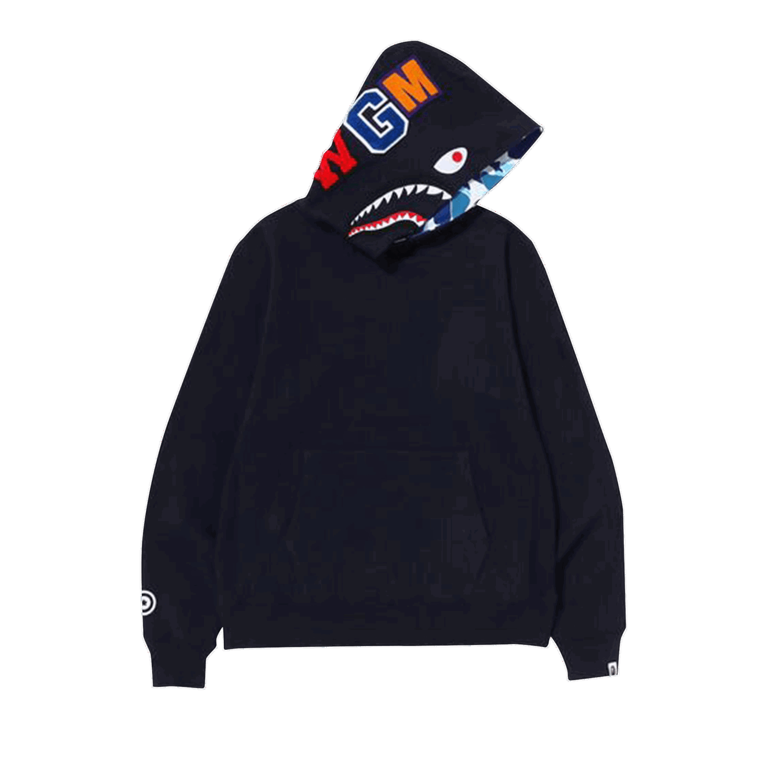 Суитчър BAPE Shark Hoodie Тъмно синьо | 1I80 114 008 NAVY, 0