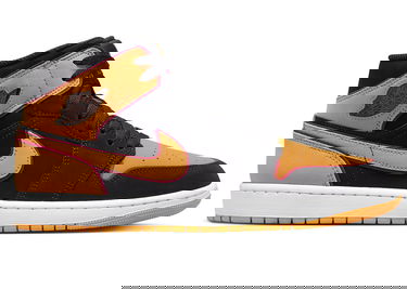 Кецове и обувки Jordan Air Jordan 1 Mid Fat Tongue "Black Orange" Оранжево
 | FJ4923-008, 1