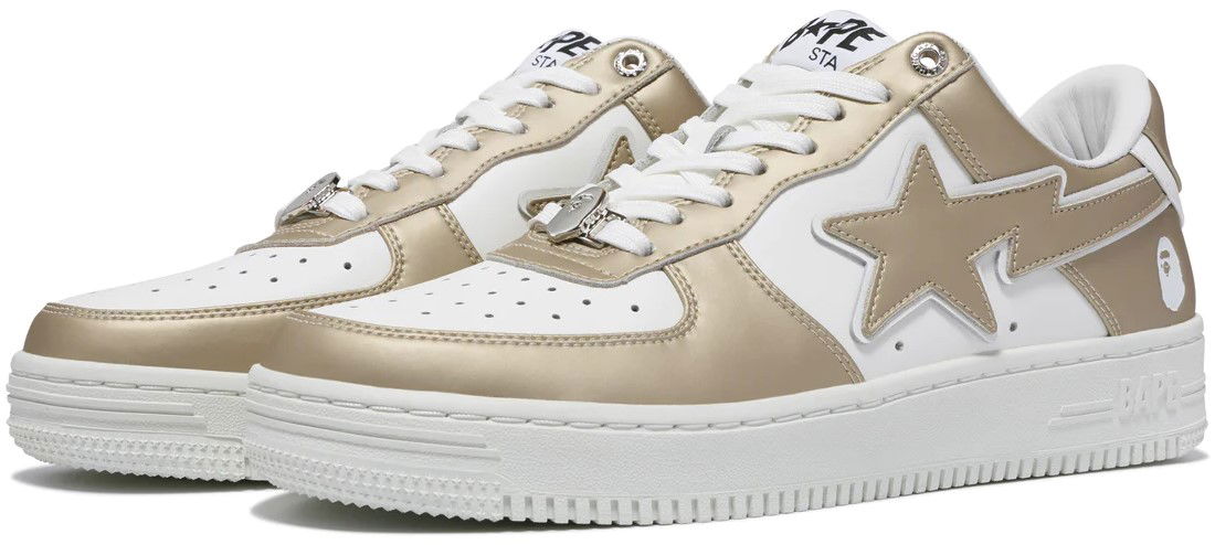 Кецове и обувки BAPE Bape Sta Gold #4 Бежово | 0ZXSHM191053L-GOLD, 1
