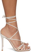 Gianvito Rossi Nappa Lace-Up Heeled Sandals
