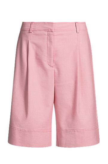 Къси панталони BOSS Pleated Shorts Розово | 50546217, 0