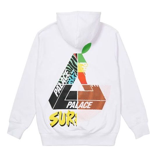 Суитчър Palace Max Up Triangle Logo Print Hoodie Бяло | P20HD035
