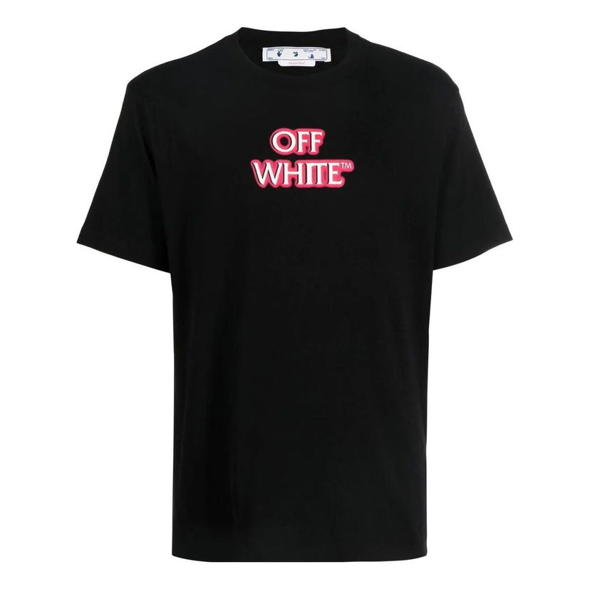 Тениска Off-White Off-White Alphabet Logo Loose Fit T-Shirt Черно | OMAA027F22JER0121030