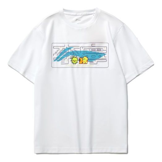 Тениска Li-Ning Graphic Loose Fit T-Shirt Бяло | AHSR340-11