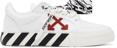 Кецове и обувки Off-White Canvas Vulcanized Sneakers Бяло | OMIA085R21FAB0020116, 0