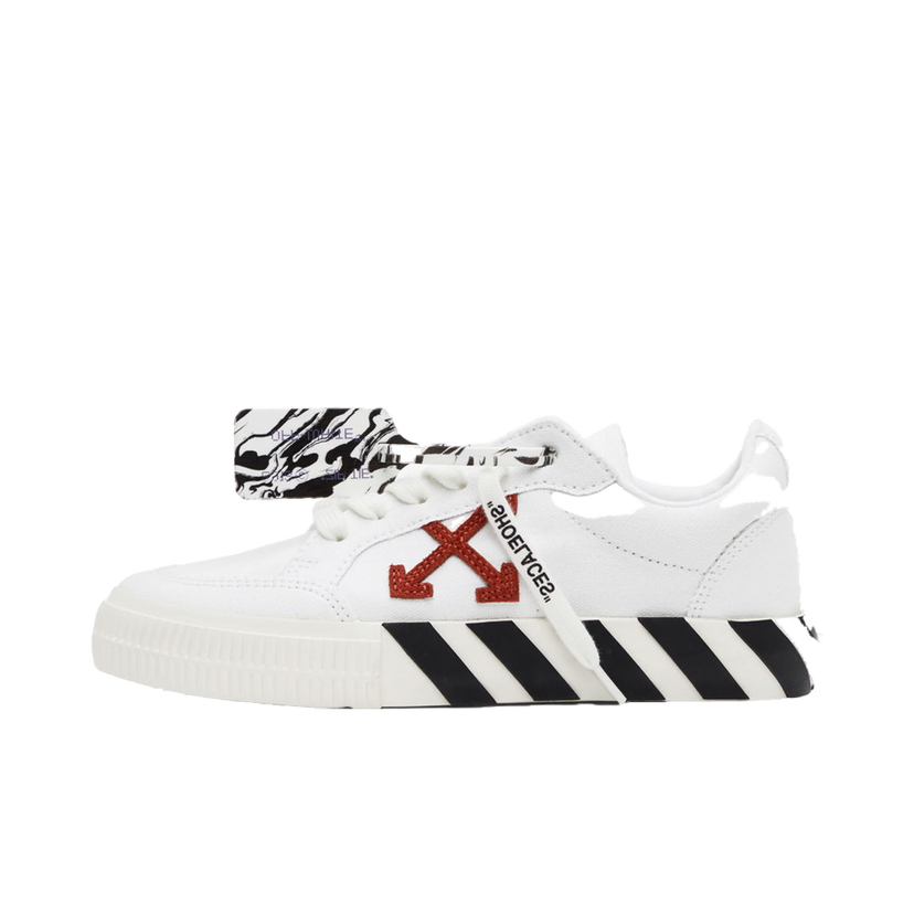 Кецове и обувки Off-White Canvas Vulcanized Sneakers Бяло | OMIA085R21FAB0020116