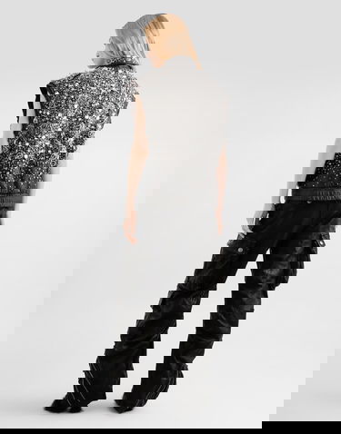 Жилетка Dolce & Gabbana Dolce & Gabbana Vintage Leather Crystal-Embellished Vest Черно | F7BD4ZGDDGAS8400, 2