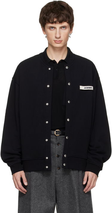 Пуловер Jacquemus The Gros Grain Snap-Button Cardigan Черно | 25HCDM00576AJ00126, 0