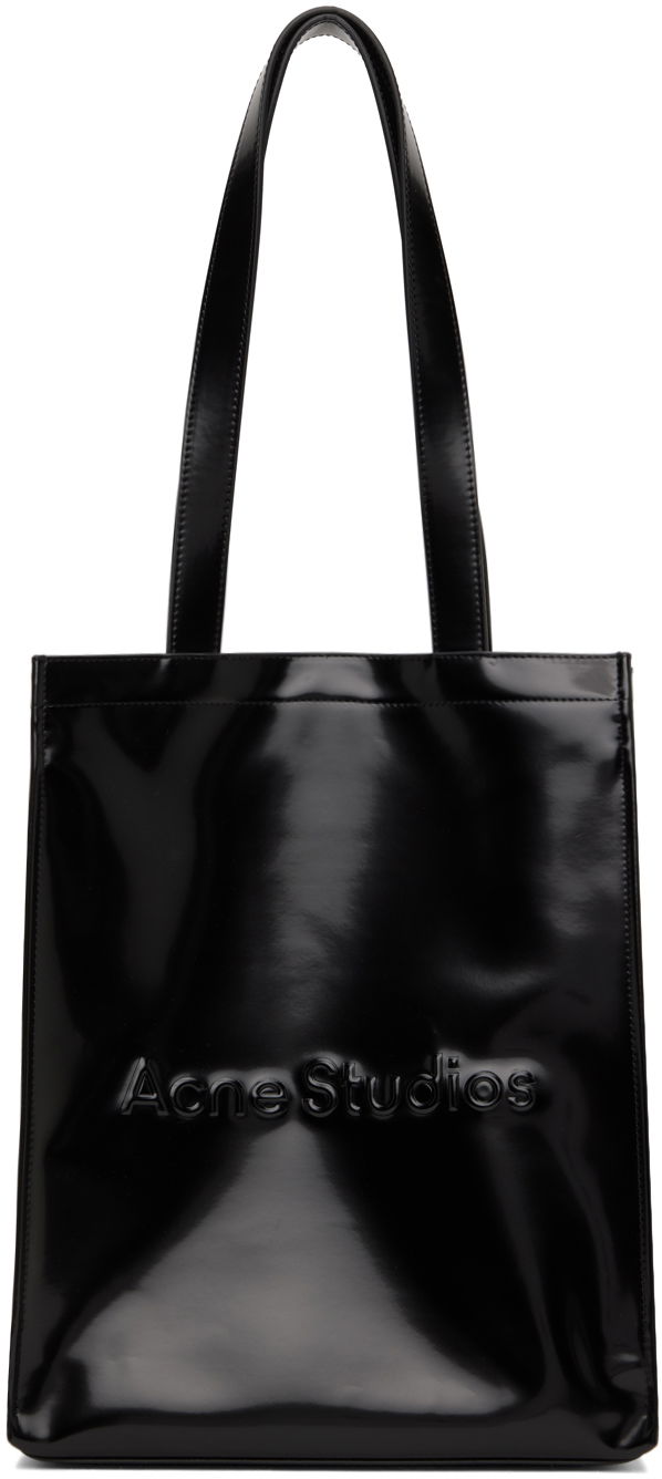 Голяма пазарска чанта Acne Studios Logo Shoulder Tote Bag Черно | C10178-, 0