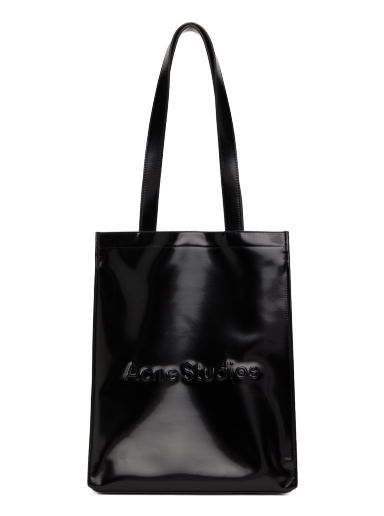 Голяма пазарска чанта Acne Studios Logo Shoulder Tote Bag Черно | C10178-