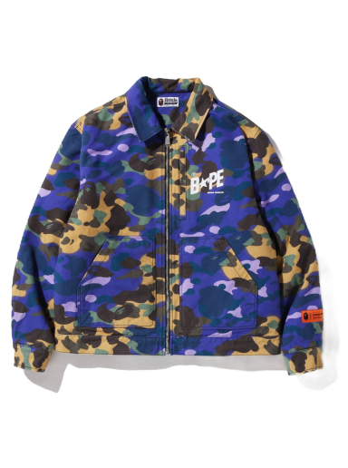 Яке BAPE Heron Preston x Mix 1st Camo Duck Trucker Jacket Лилаво | 1I23-141-902