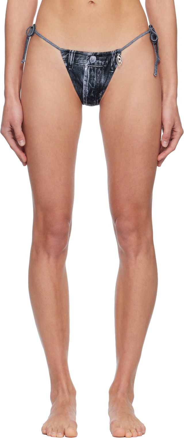 Jodie-Dnm Denim Print Bikini Bottom