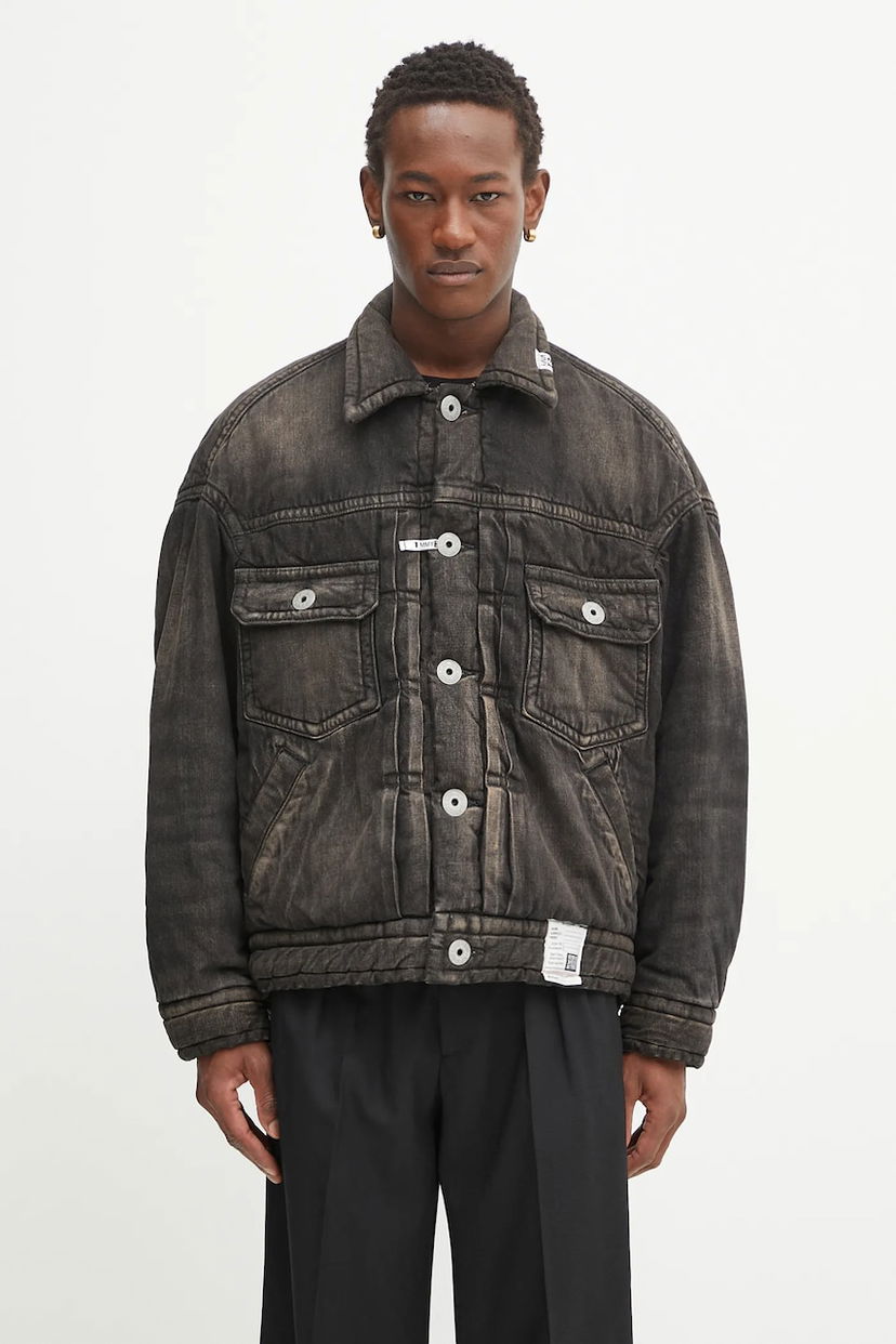 Яке Maison MIHARA YASUHIRO Maison MIHARA YASUHIRO Blouson Winter Denim Jacket Черно | J15BL126