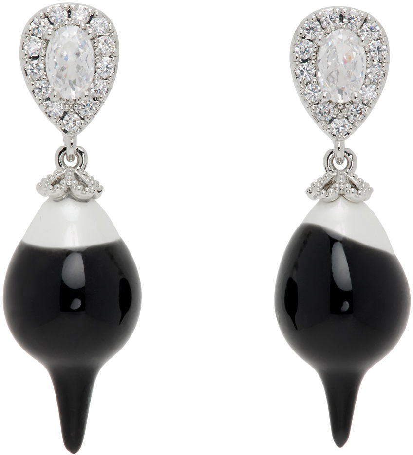 Обеци Ottolinger Ottolinger Pearl Drop Earrings Черно | 2501010, 0